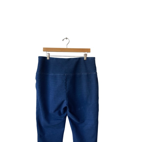 Chicos Pull On Capri Jeans Size L Stretch Straight Leg Jeggings Ankle Short - Picture 8 of 10